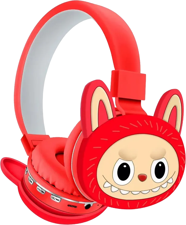 Labubu Shapes Wireless Headphones, Bluetooth 5.3, 3.5mm Audio Port, 15 Hours Playtime, Multiple Colors, AH-806G