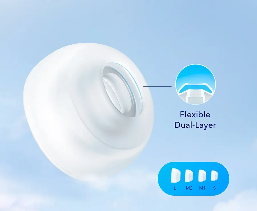 سماعة أذن أنكر ساوند كور ليبرتي 4، بلوتوث 5.3، مقاومة للماء IPX4، تدعم ANC، وقت تشغيل 28 ساعة، أسود، A3953011