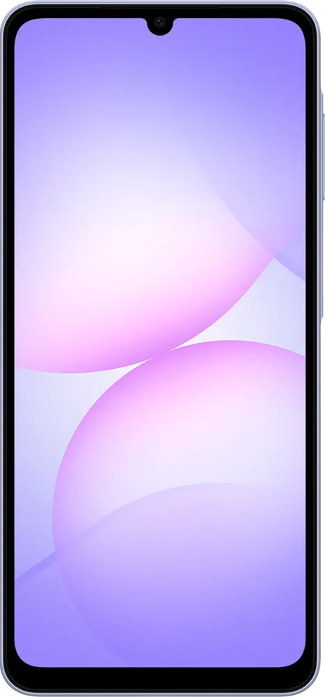 Samsung Galaxy A07 Dual SIM Mobile, 128GB Internal Memory, 6GB RAM, 4G LTE, Light Violet