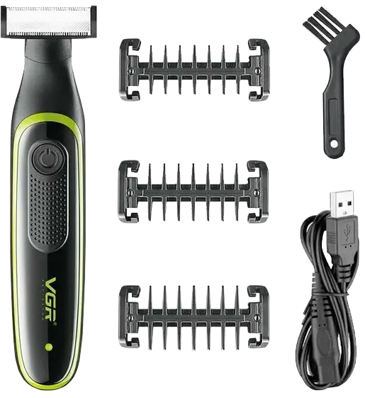 VGR Men's Hair Clipper, 1.5 Hours of Use, Stainless Blades, IPX5 Water Resistant, Black, V-017