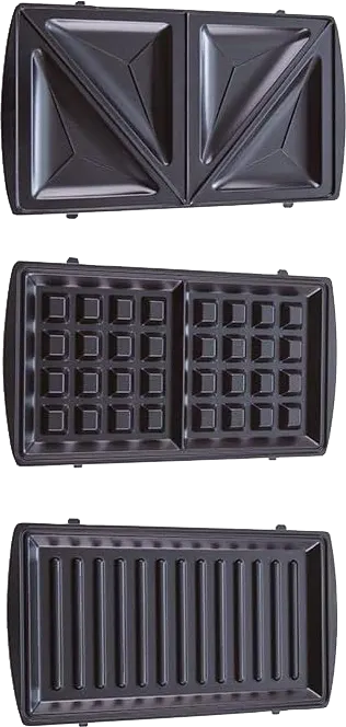 Mienta Sandwich Maker, 750 Watt, 3 Slices, Black*Silver, Model SMS27409A