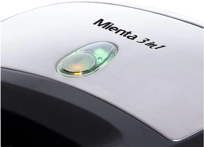 Mienta Sandwich Maker, 750 Watt, 3 Slices, Black*Silver, Model SMS27409A
