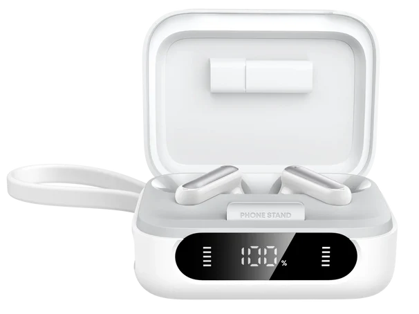 سماعات أذن أنكر ساوندكور P41i ، بلوتوث 5.3 ، خاصية إلغاء الضوضاء النشطة ، شاشة LED ، مقاومة للماء ، أبيض ،A3937H21