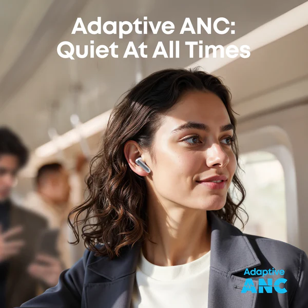 سماعات أذن أنكر ساوندكور P41i ، بلوتوث 5.3 ، خاصية إلغاء الضوضاء النشطة ، شاشة LED ، مقاومة للماء ، أبيض ،A3937H21