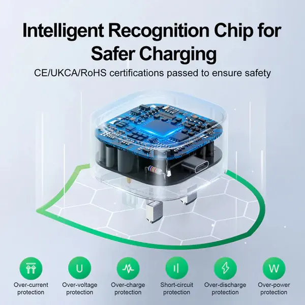 Joyroom Fast Charger, 30W, Type-C, Black, L-P307