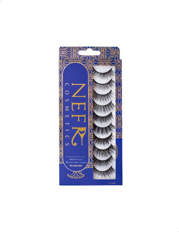 Nefr mink Soft False Eyelashes, 10 Pairs