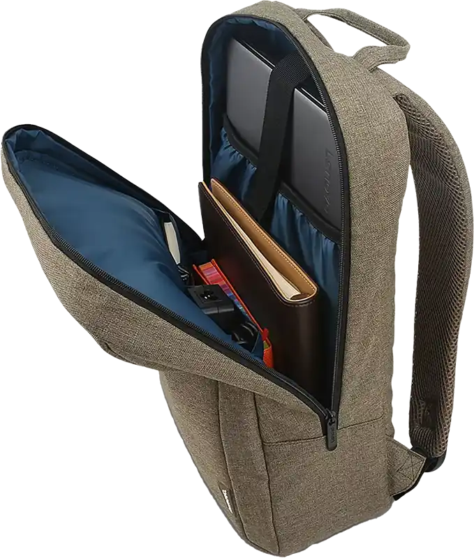 شنطة لاب توب لينوفو، 15.6 انش، بوليستر، مقاومة للماء، أخضر، B210