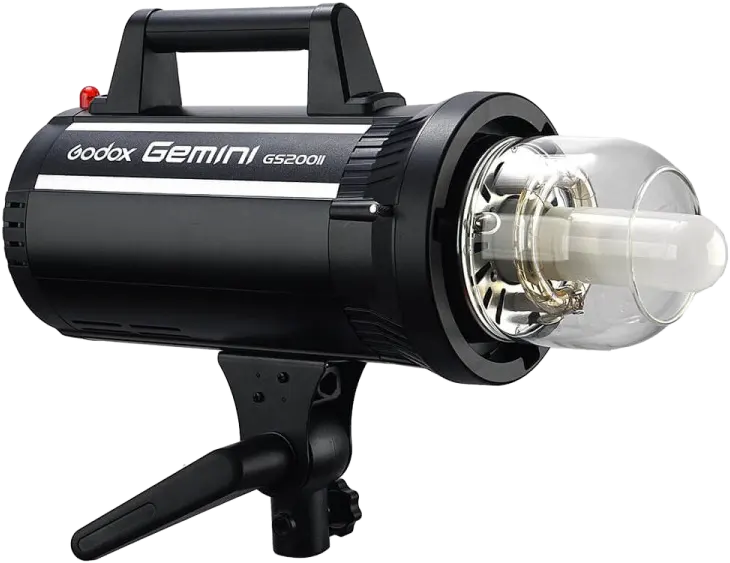 Godox Gemini Monolight Studio Flash, 200W, 220V, 5600K, 2.4GHz Connection, LCD Screen, Black, GS200II