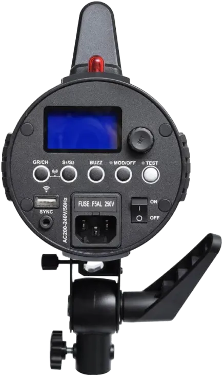 Godox Gemini Monolight Studio Flash, 200W, 220V, 5600K, 2.4GHz Connection, LCD Screen, Black, GS200II
