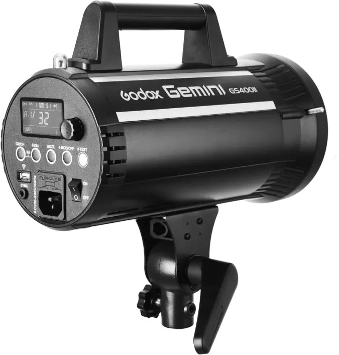 Godox Gemini Monolight Studio Flash, 400W, 220V, 5600K, 2.4GHz Connection, LCD Screen, Black, GS400II