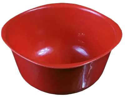 بوله دائرية وسط من ايكو مقاس 3 - أحمر