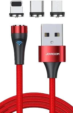 كابل شحن ماجناتيك جوي روم ، 2.1 امبير ، 1 متر ، أحمر ، S-1021X1