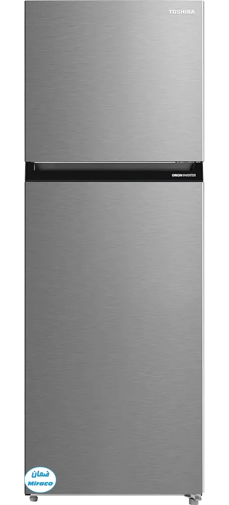 ثلاجة توشيبا نوفروست، 2 باب، 338 لتر، انفرتر، فلتر بيور بايو، لون سيلفر،  GR-RT468WE-PMN(57) ( ضمان ميراكو )