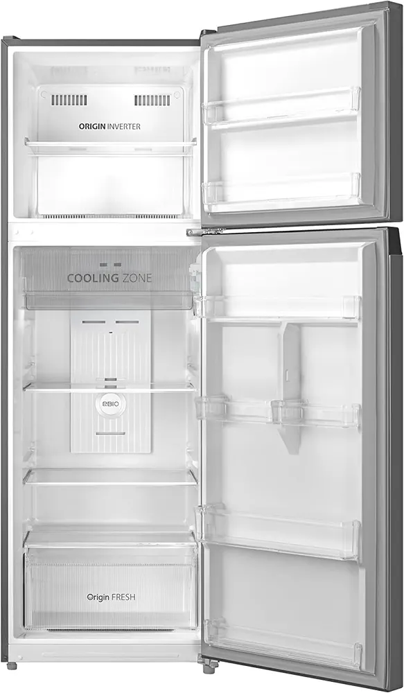 ثلاجة توشيبا نوفروست، 2 باب، 338 لتر، انفرتر، فلتر بيور بايو، لون سيلفر،  GR-RT468WE-PMN(57) ( ضمان ميراكو )