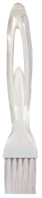 فرشاة طعام سيليكون تيتز - أبيض