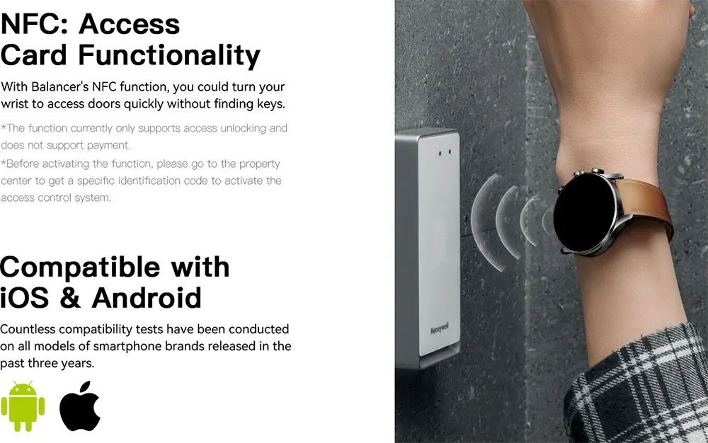 ساعة كيسليكت بالانسر الذكية، شاشة أموليد مقاس 1.43 بوصة، بلوتوث 5.3، مقاومة للماء حتى عمق 2ATM، أحزمة جلدية وسيليكون، لون أسود.