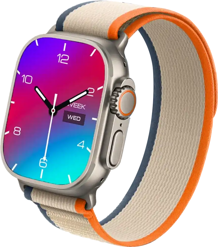 ساعة ذكية كونكت مي ​​X9 بلس ألترا مقاس 49 مم، هيكل من الألومنيوم، حزامان، مقاومة للماء، لون رمادي فضائي