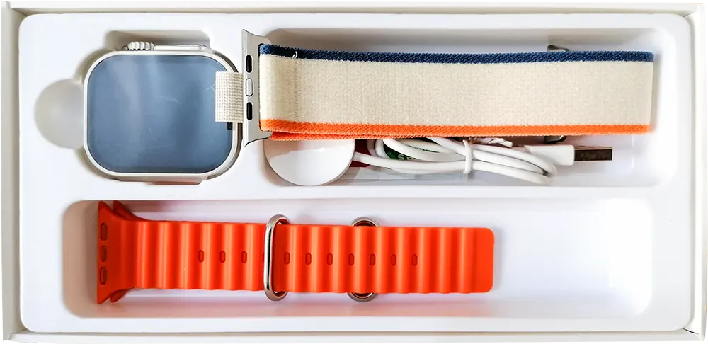 ساعة ذكية كونكت مي ​​X9 بلس ألترا مقاس 49 مم، هيكل من الألومنيوم، حزامان، مقاومة للماء، لون رمادي فضائي