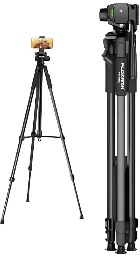 حامل ثلاثي للهاتف من بلوكاما، ارتفاع حتى 150 سم، قابل للطي، دوران 360 درجة، اسود، PK-9950