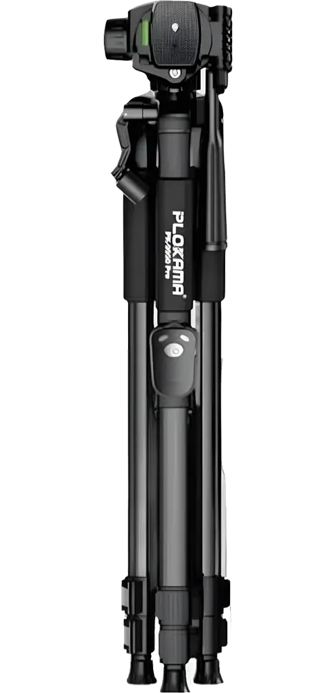 حامل ثلاثي للهاتف من بلوكاما، ارتفاع حتى 150 سم، قابل للطي، دوران 360 درجة، اسود، PK-9950