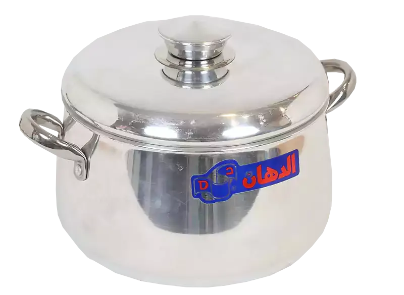 Eldahan Aluminum Pompe Pot with Stainless Steel Handle, Size 26, Silver