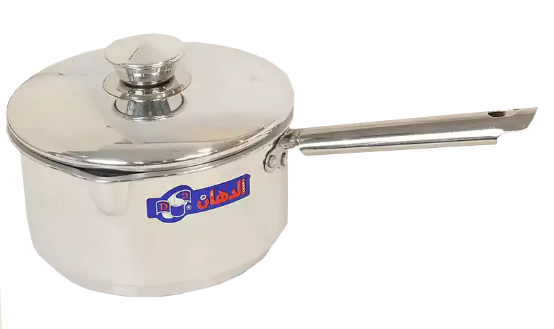 El Dahan Casserole with Aluminum Lid, Size 16, Stainless Handle - Silver