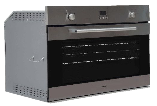 فرن بلت ان فولجور ، 90 سم ، 91 لتر ، شاشة ديجيتال ، 2 مروحة ، شواية ، ستانلس ستيل ، سيلفر ، OFGGD95SXL2T