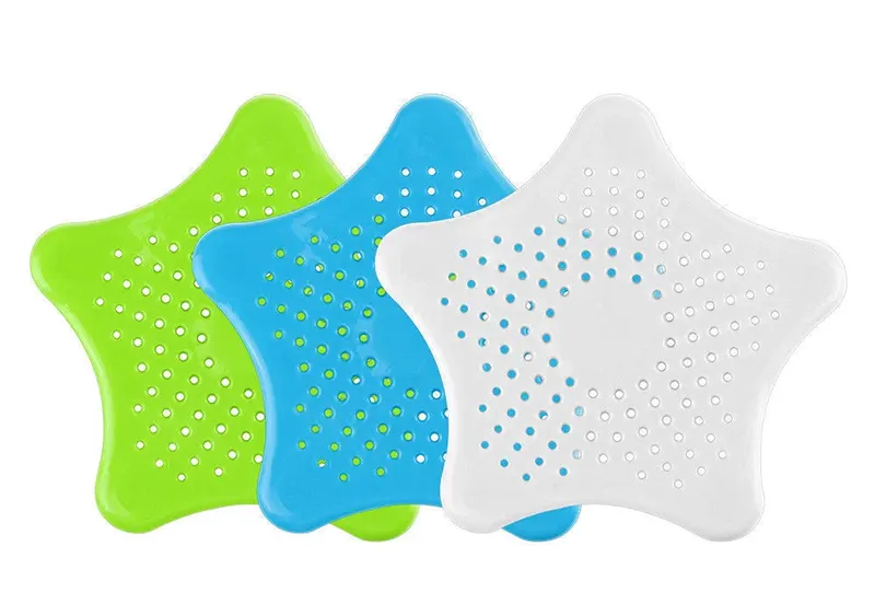 مصفة حوض سيليكون على شكل نجمة، 4 قطع