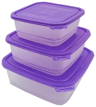 طقم ثلاجة ويفر من مدستار، مربع كبير ،3 قطع،بنفسجي