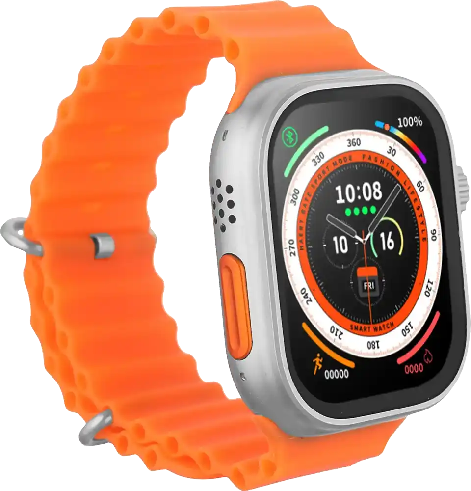 ساعة ذكية كونكت مي ​​X9 بلس ماكس مقاس 49 مم، هيكل من الألومنيوم، حزامان، مقاومة للماء، لون رمادي فضائي