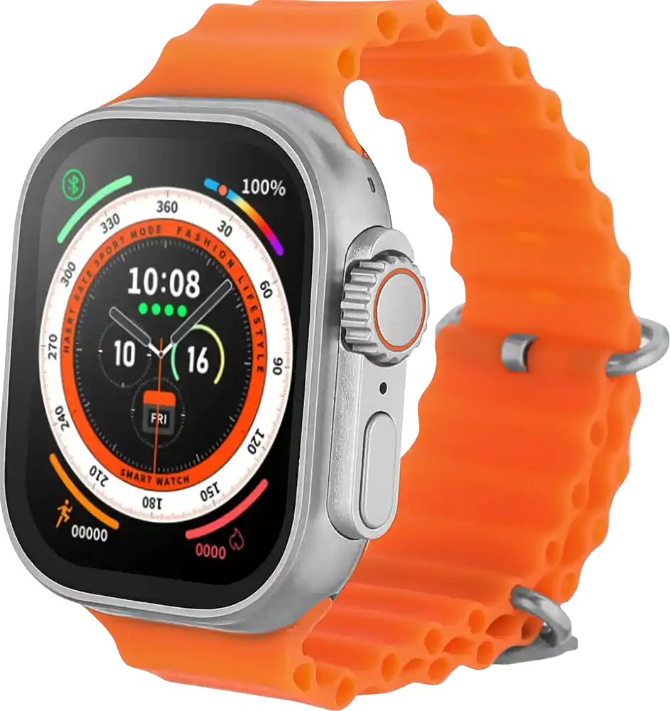 ساعة ذكية كونكت مي ​​X9 بلس ماكس مقاس 49 مم، هيكل من الألومنيوم، حزامان، مقاومة للماء، لون رمادي فضائي