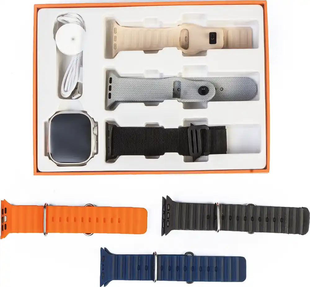 ساعة ذكية كونكت مي ​​X9 بلس ماكس مقاس 49 مم، هيكل من الألومنيوم، حزامان، مقاومة للماء، لون رمادي فضائي