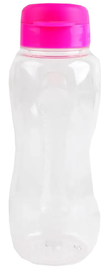 زجاجة مياه رياضية منترا، بلاستيك، 500 مل، بغطاء كبس، ألوان