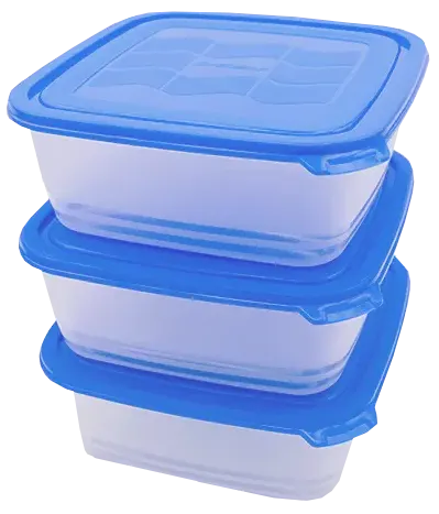 طقم ثلاجة ويفر من ميدستار، مربع صغير ،3 قطع،أزرق