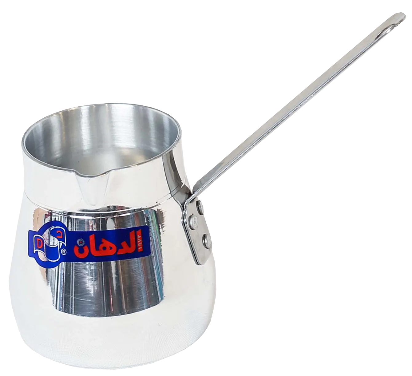 El Dahan Aluminum Tea Pot with Stainless Handle, Size 3 - Silver