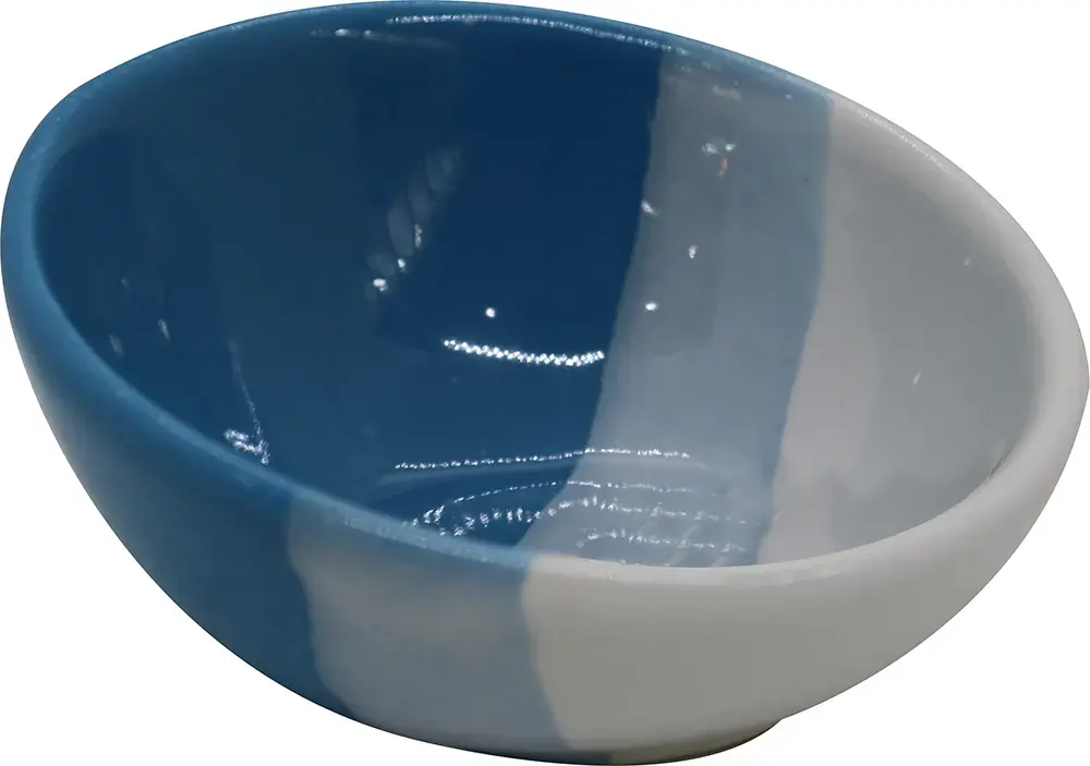 بول بورسلين صوص مدور لبني-ابيض