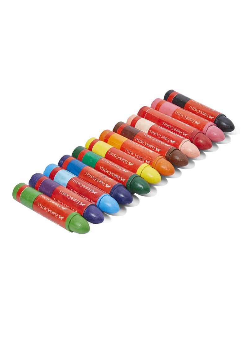 مجموعة ألوان شمع  صغيرة من فابر كاستل، 12  لون،  ألوان متعددة  120042