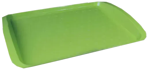 صينية تقديم كبيرة مستطيله من ايكو - أخضر