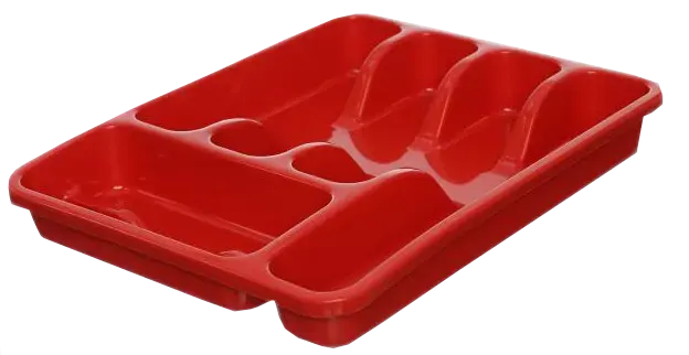 El Wataniya Basma plastic spoon drawer , red