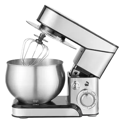 Black and white nickel mixer, 1200W, 5L capacity, 6 speeds, stainless steel, SV-0512