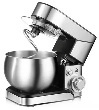 Black and white nickel mixer, 1200W, 5L capacity, 6 speeds, stainless steel, SV-0512
