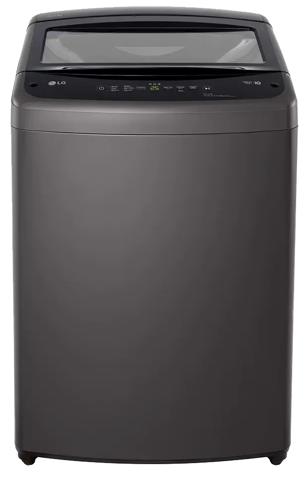 غسالة ملابس ال جي فوق اوتوماتيك تايلاندى ، تحميل علوي ، 18.5 كيلو ، شاشة ديجيتال ، موتور سمارت انفرتر ، أسود ، T185V1NDHT2