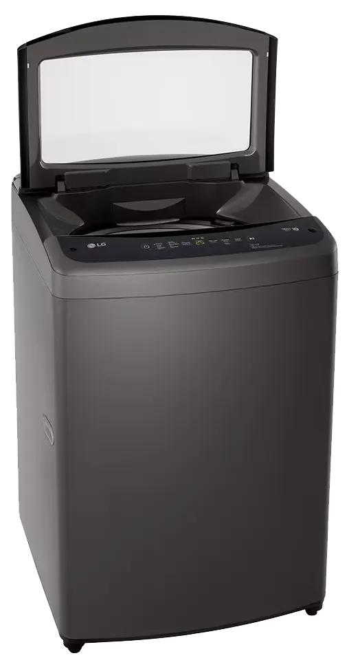 غسالة ملابس ال جي فوق اوتوماتيك تايلاندى ، تحميل علوي ، 18.5 كيلو ، شاشة ديجيتال ، موتور سمارت انفرتر ، أسود ، T185V1NDHT2