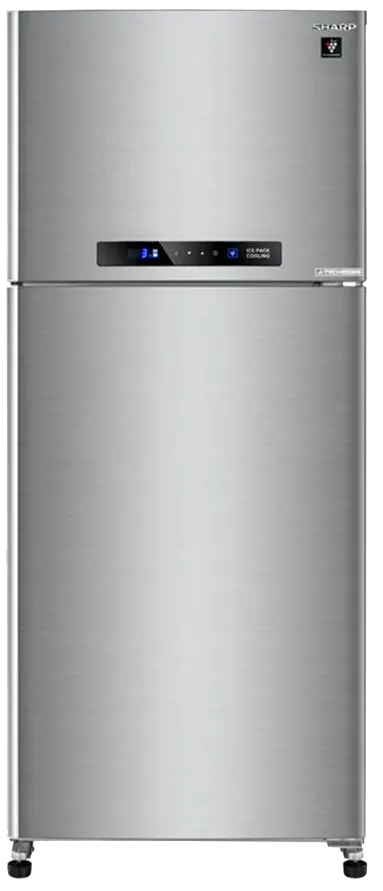 ثلاجة شارب نوفروست ، 396 لتر ، 2 باب ، شاشة ديجيتال ، تكنولوجيا الأنفرتر ، بلازما كلاستر ، سيلفر ، SJ-PV48G-DST