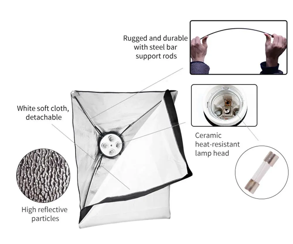 Softbox General, Quadruple, Softbox 50 x 70 cm, TL-4