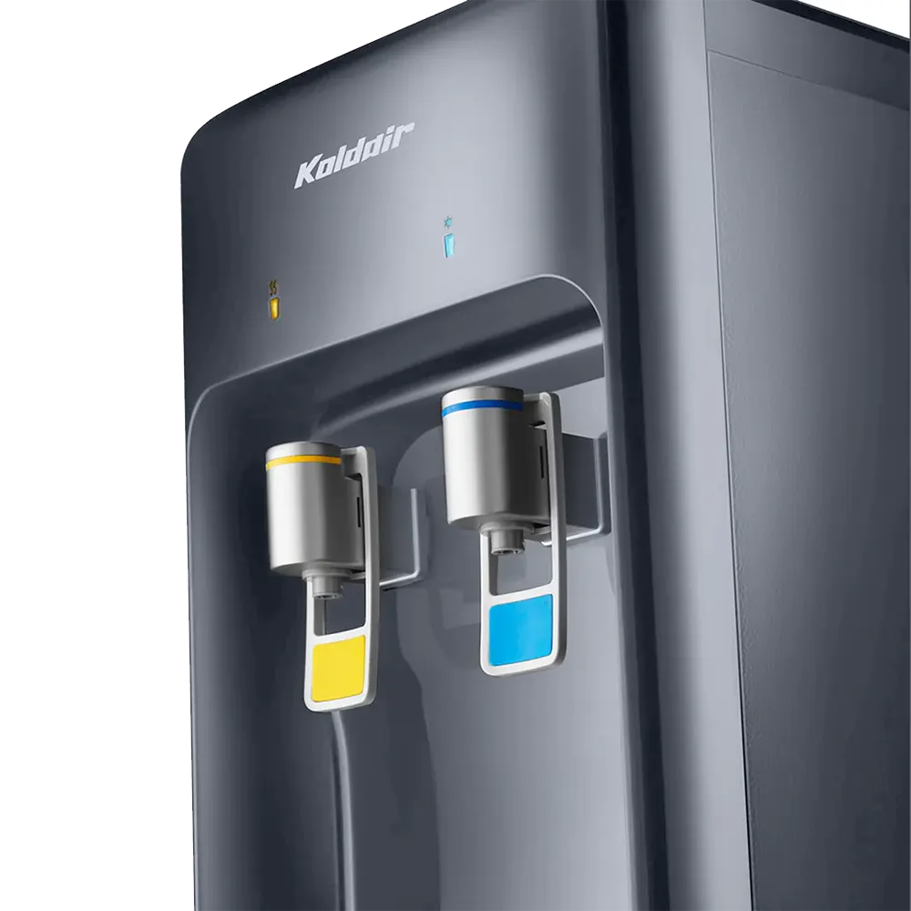 مبرد مياه كولدير ، 2 حنفيه ، ( بارد - فاتر) ، تحميل علوي ، رمادي داكن ،  KWD CB