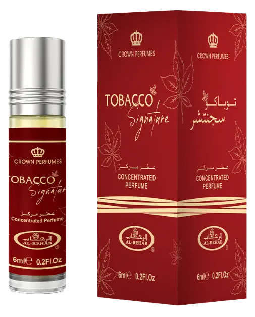Tobacco Signature By Al Rehab For Men Concentrated Perfume, 6 Ml