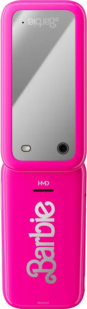 هاتف اتش ام دي باربي ثنائي الشريحة، ذاكرة داخلية 128 ميجابايت، رامات 64 ميجابايت، يدعم شبكة الجيل الرابع LTE، لون بينك