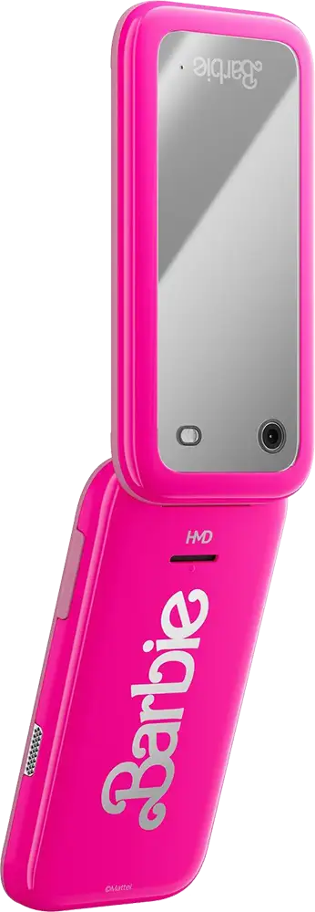 هاتف اتش ام دي باربي ثنائي الشريحة، ذاكرة داخلية 128 ميجابايت، رامات 64 ميجابايت، يدعم شبكة الجيل الرابع LTE، لون بينك