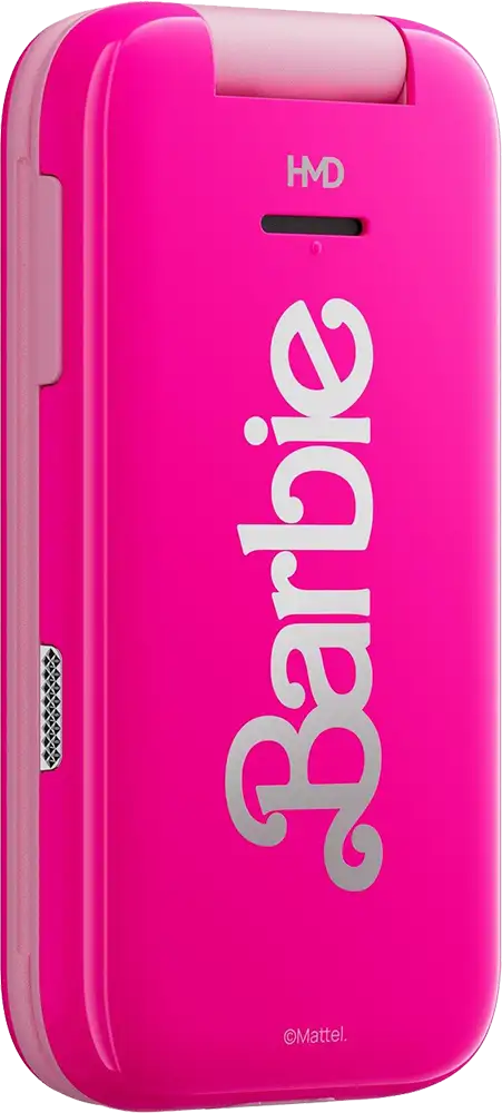 هاتف اتش ام دي باربي ثنائي الشريحة، ذاكرة داخلية 128 ميجابايت، رامات 64 ميجابايت، يدعم شبكة الجيل الرابع LTE، لون بينك